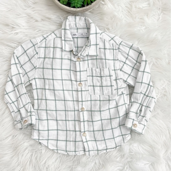 Zara Kids Boys Toddlers Bundle (3) Long Sleeves Button Down Shirt. - Picture 3 of 9